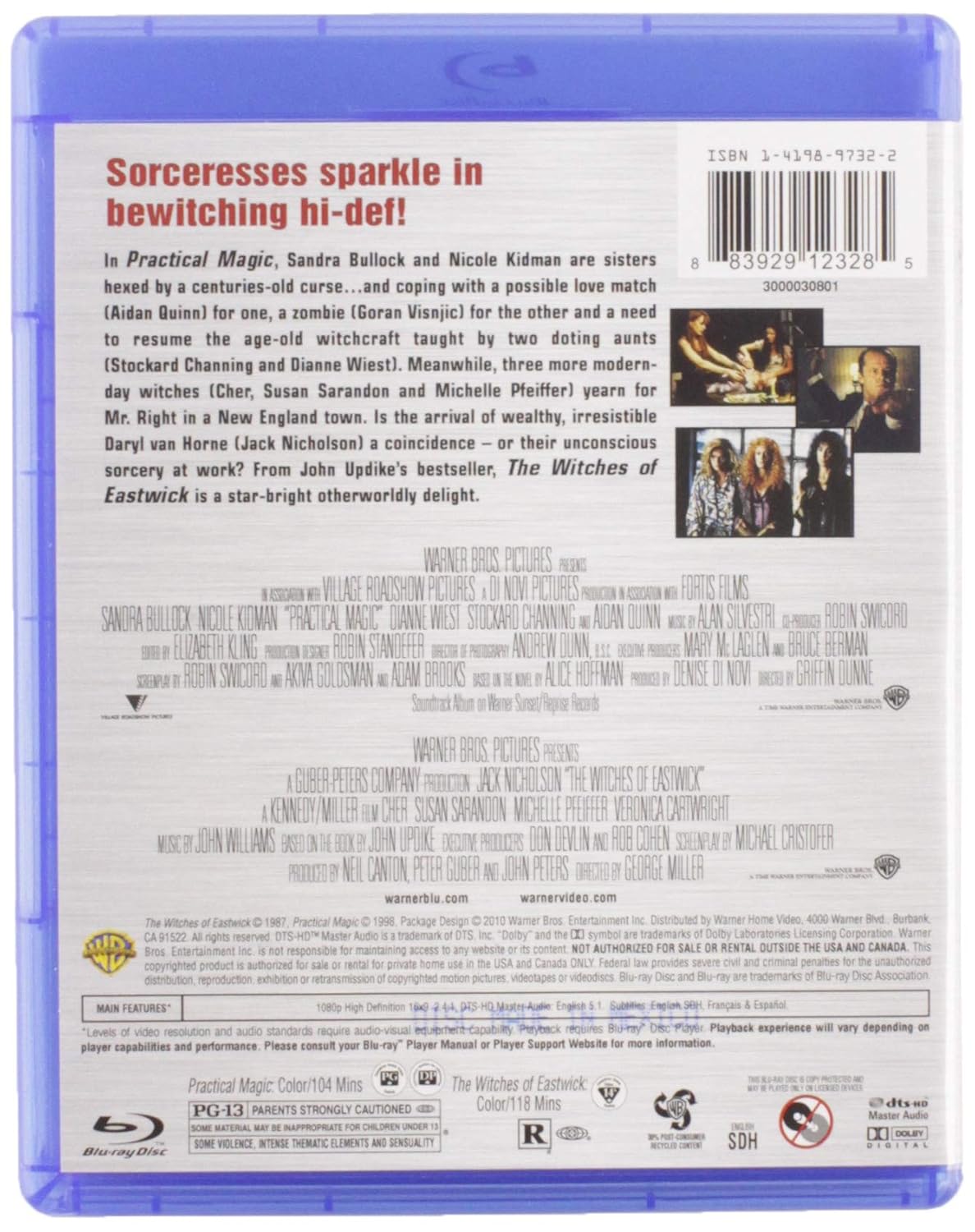 Detalle 2 de Practical Magic / Witches of Eastwick 883929123285 Blu-ray Double Feature