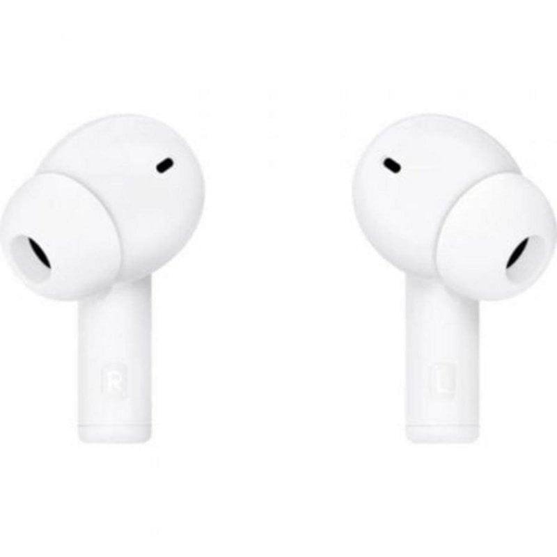 Detalle de Honor Earbuds X7 Lite: auriculares inalámbricos Bluetooth 5.4 con ANC, micrófono y IP54 en blanco