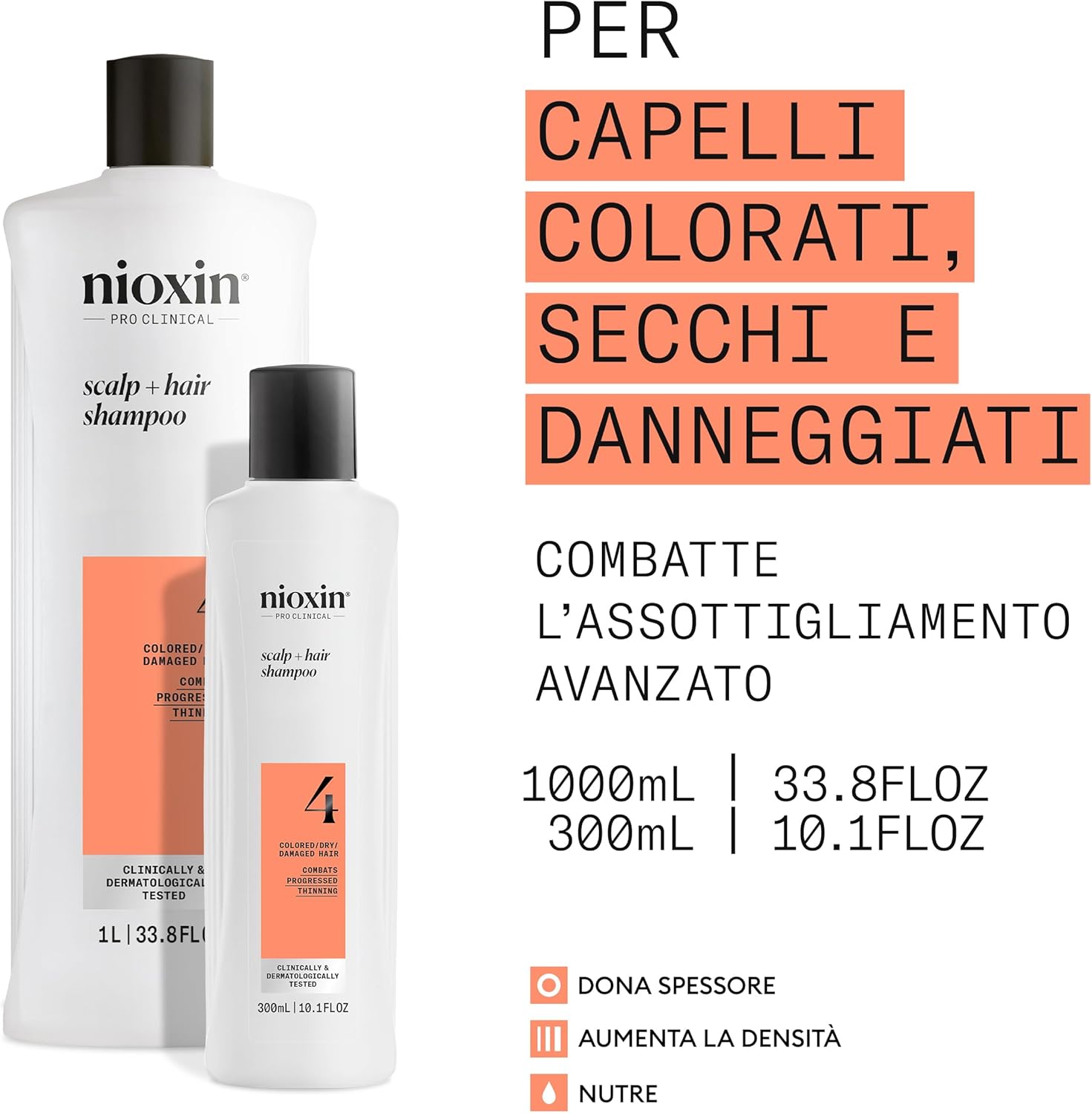 Thumbnail 1 de Nioxin Scalp + Hair Thickening Sistema 4 per capelli colorati e secchi con assottigliamento avanzato