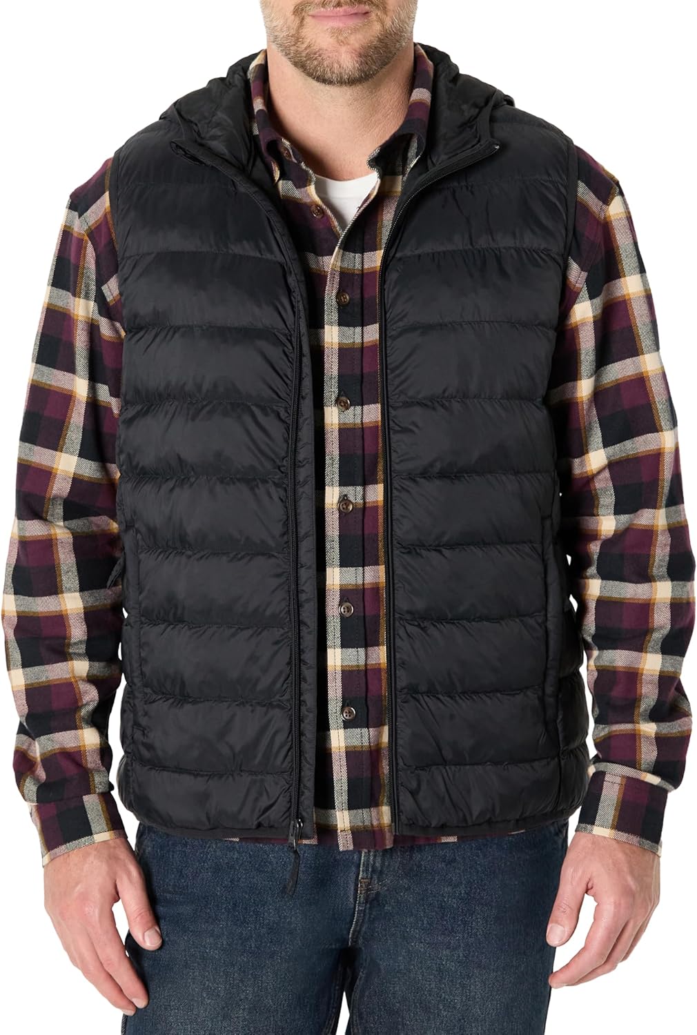 Thumbnail 6 de Amazon Essentials men’s regular-fit lightweight water-resistant hooded gilet