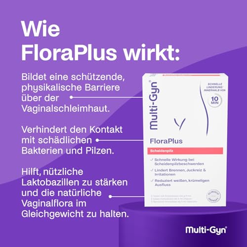 Detalle de Multi-Gyn FloraPlus mit Milchsäure bei Scheidenpilzsymptomen – 5 Einzeldosen