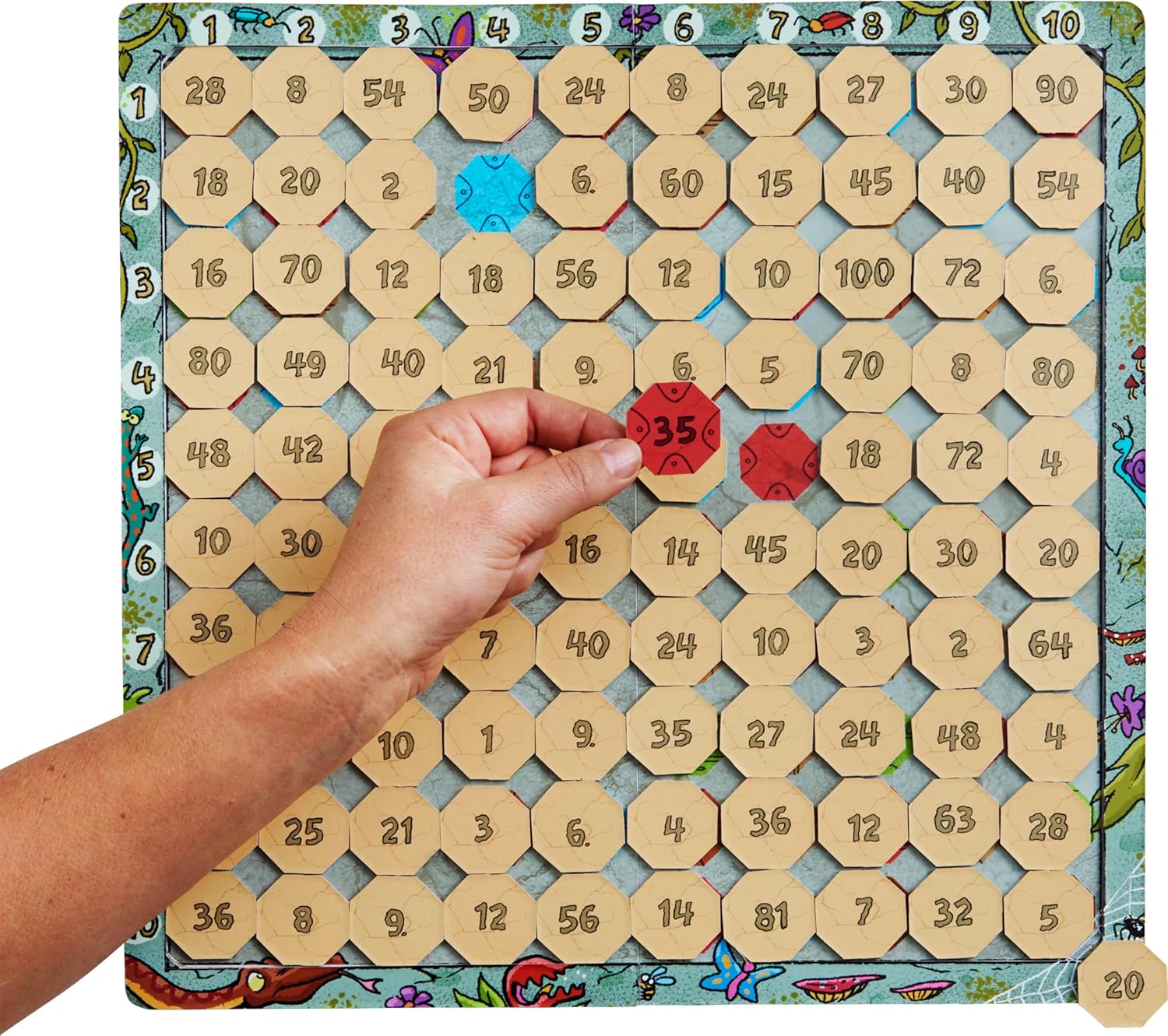 Thumbnail 4 de HABA benteuer 1x1 Rechen- und Lernspiel (Multiplizieren im Zahlenraum 1–100) ab 7 Jahren