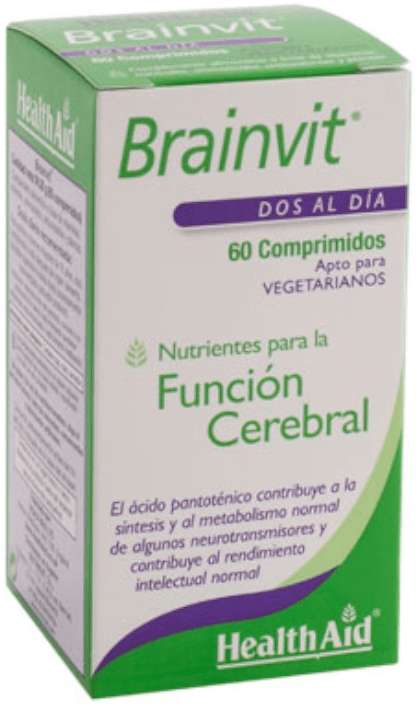 Health Aid BrainVit 60 comprimidos para memoria y foco 💊