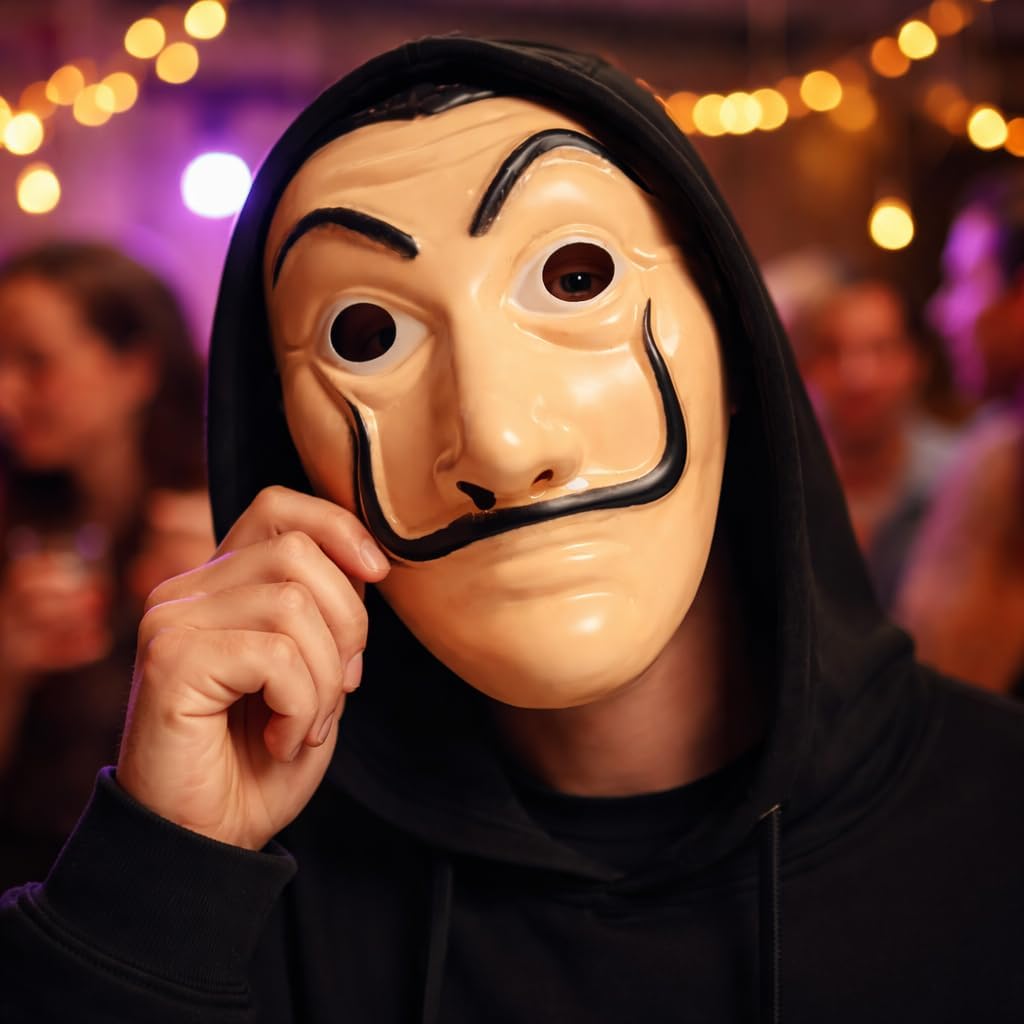 Detalle 2 de Máscara Casa de Papel Bella Ciao para adultos 🎭