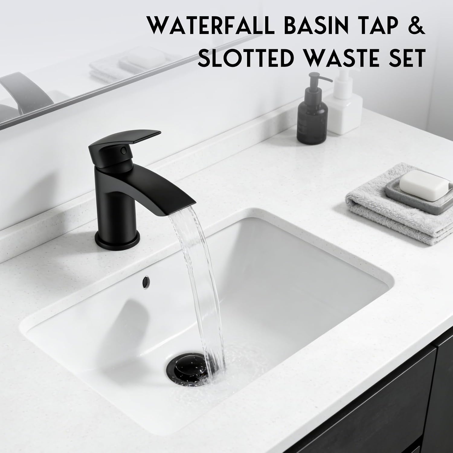 Thumbnail 1 de Waterfall basin mixer tap, 1 hole