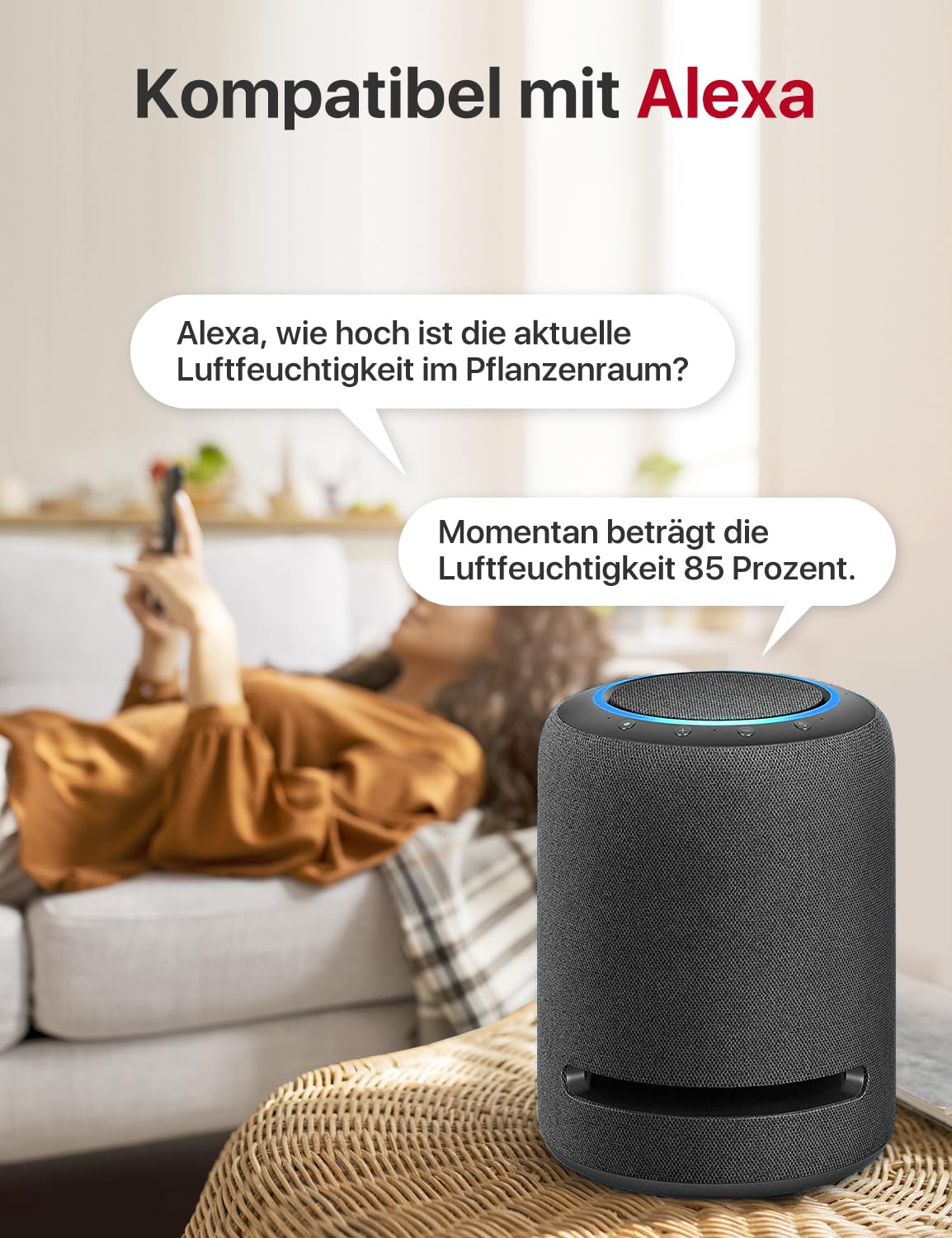 Detalle 2 de X-Sense SBS50 WLAN Hygrometer mit 3 Sensoren 🌡