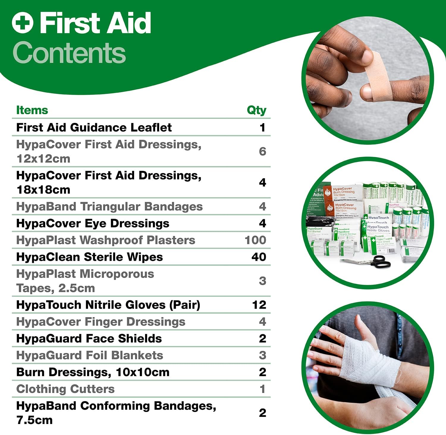 Thumbnail 3 de Safety First Aid Group First Aid Kit Refill Pack – Large (BS 8599-1:2019) for 100+ Persons