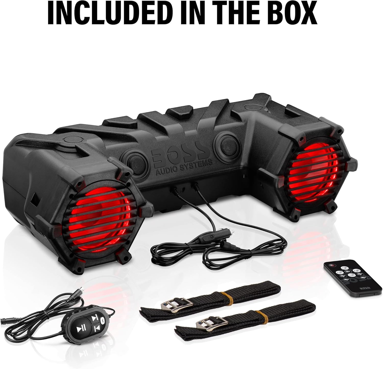 Thumbnail 6 de BOSS Audio Systems ATV95LRGB ATV/UTV Weatherproof Sound System with RGB LED Light Bar, Bluetooth Remote & 8-Inch Speakers