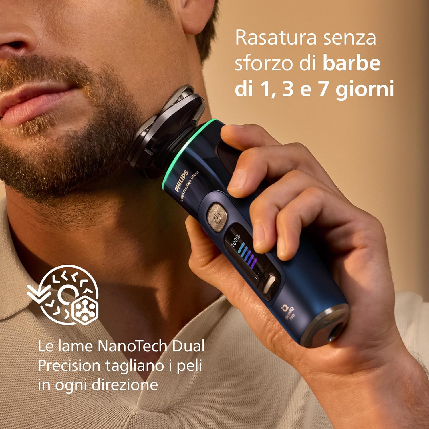 Thumbnail 6 de Philips Shaver i9000 Prestige Ultra XP9401/38 Wet & Dry: rasoio elettrico SkinIQ Pro con 5 modalità