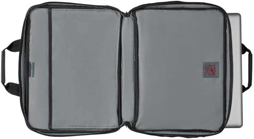 Thumbnail 4 de WENGER Legacy 16 Laptop-Tasche zum Umhängen (bis 16 Zoll), 15 l, Organizer, Schwarz/Grau – 600648