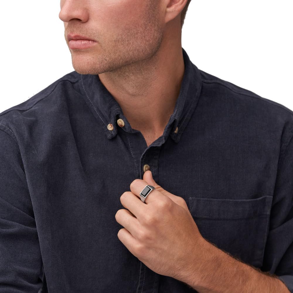 Thumbnail 1 de Fossil Bagues chevalières en acier inoxydable pour hommes