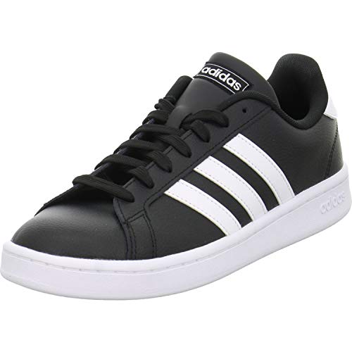 Detalle de Adidas Grand Court F36393 Herren Sneaker – Schwarz, EU 49 1/3