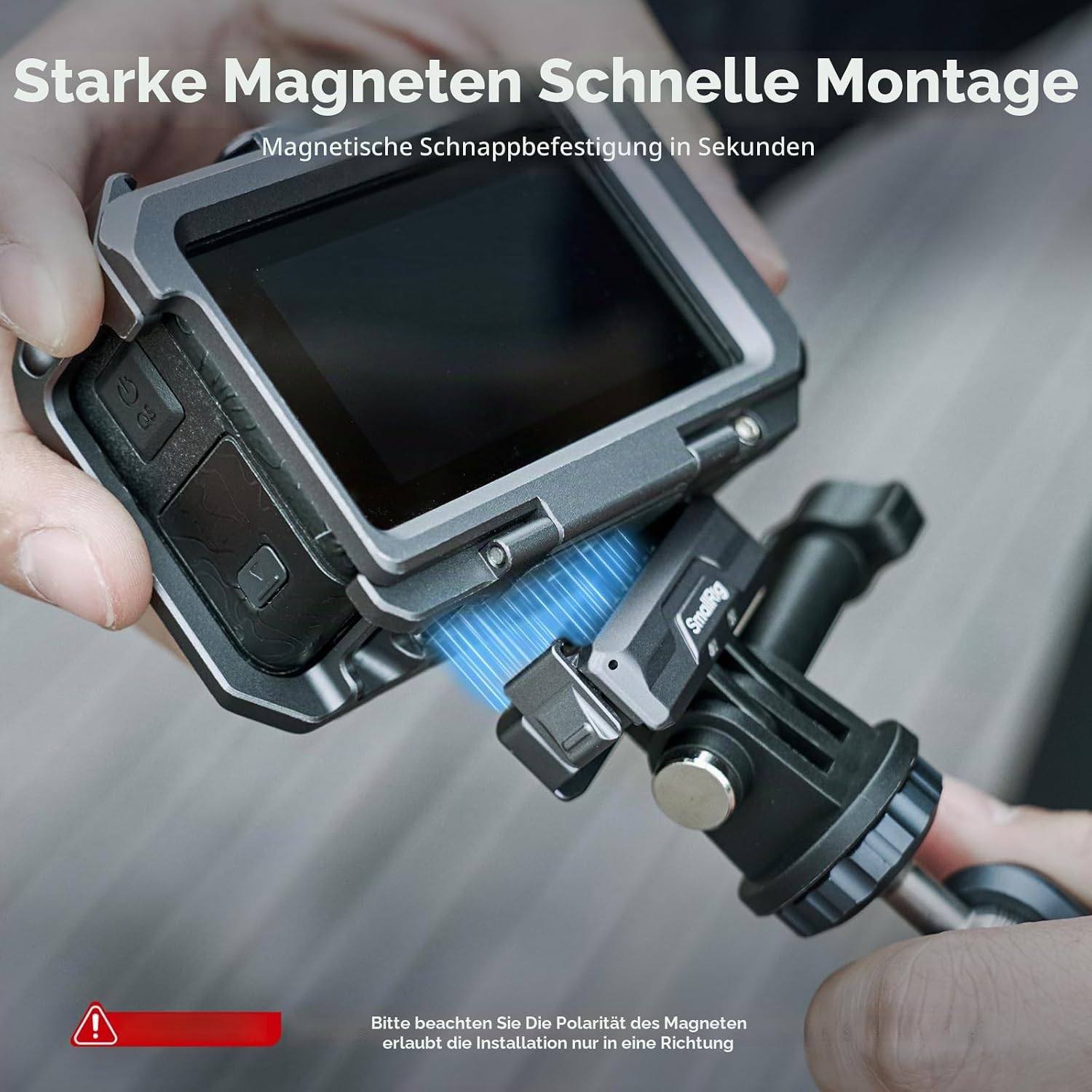 Detalle de SMALLRIG 3662B Magnetische Adapterhalterung für Osmo Action 5