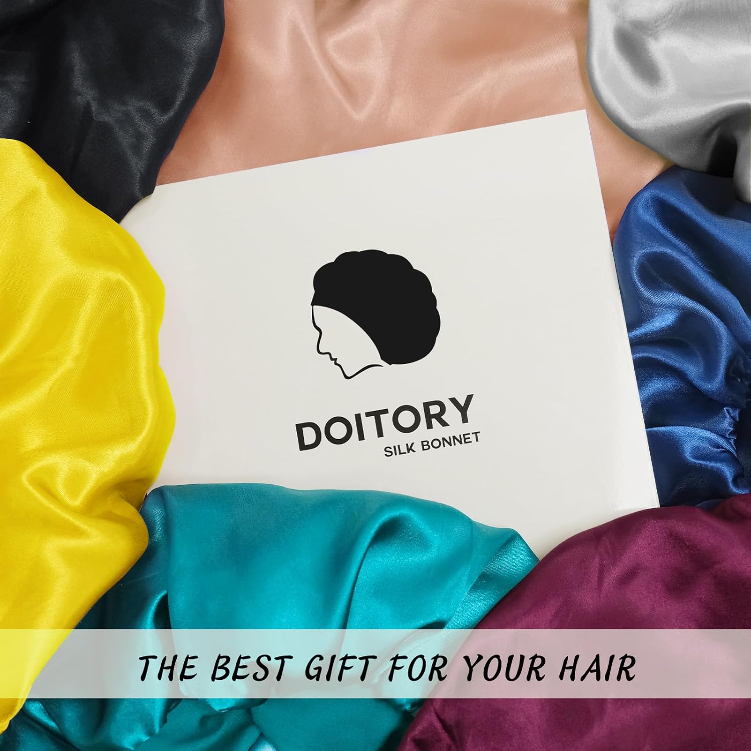 Thumbnail 6 de Doitory Satin Silk Bonnet for Sleeping — Double-Layer Silk Sleep Cap