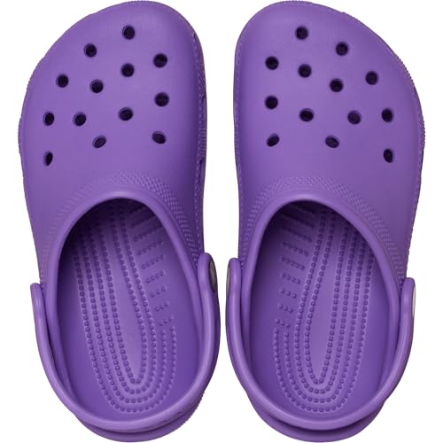 Detalle de Crocs Classic Clog Kids, Purple, UK 13 – Lightweight Croslite with heel strap