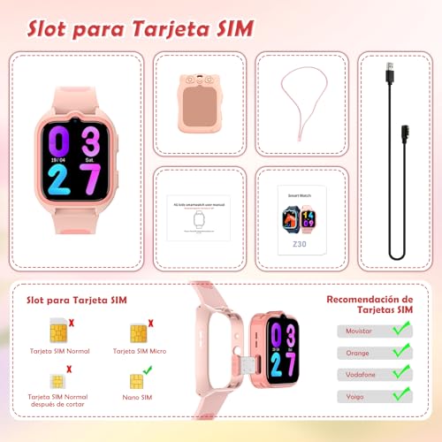 Thumbnail 6 de Baolubao Reloj Inteligente para Niños con 4G, videollamadas y GPS (1.75”, 800 mAh)