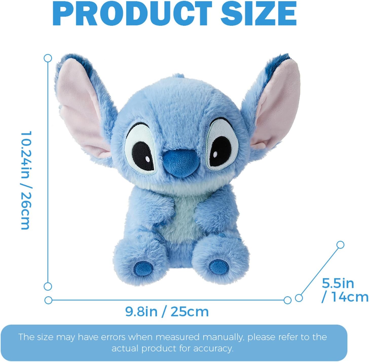 Detalle de MINISO Stitch Plush Toy, 10.24-inch