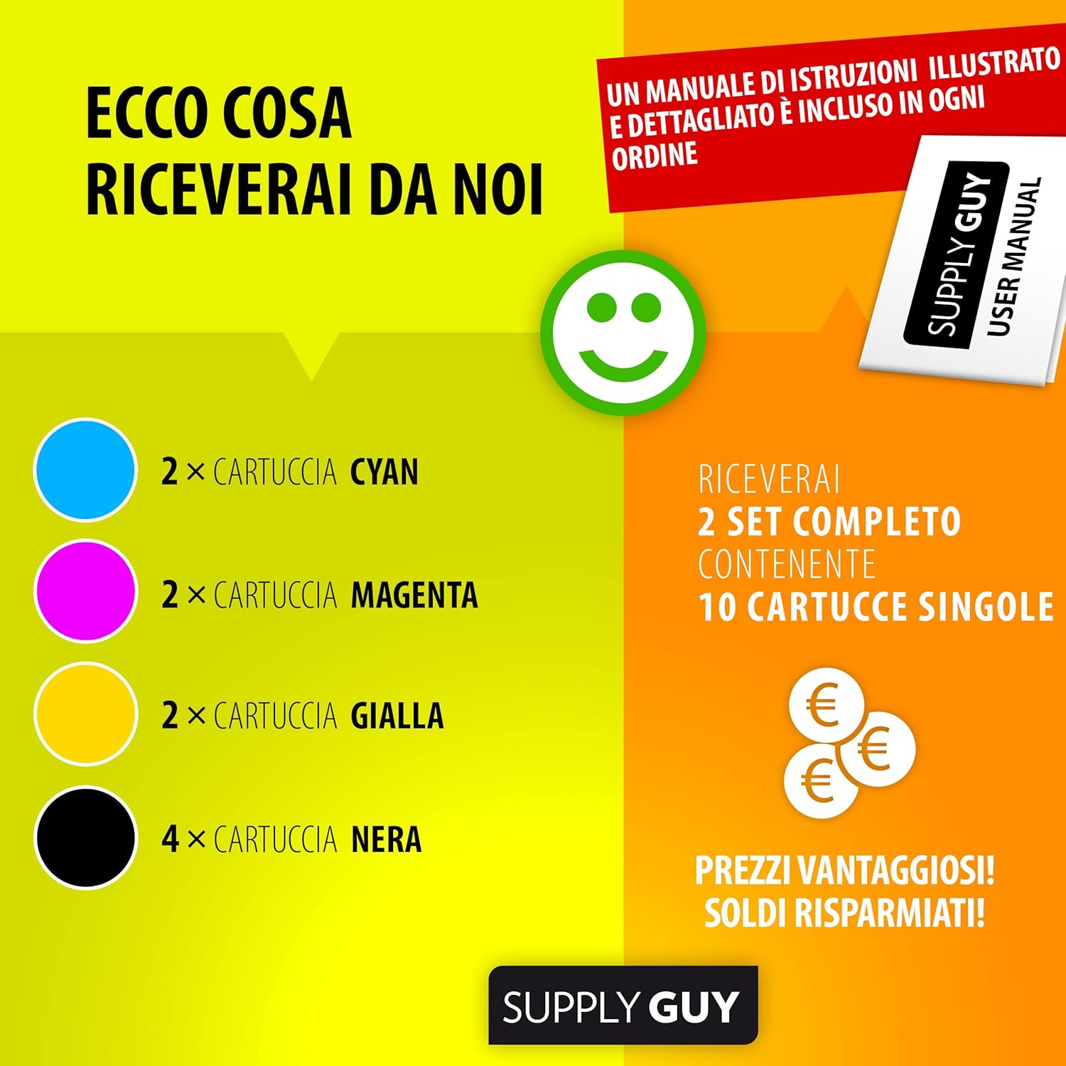 Thumbnail 2 de Supply Guy 10 cartucce compatibili con HP 920 XL / 920XL (HP 920XL, C2N92AE) per OfficeJet 6000, 6500 e 7000