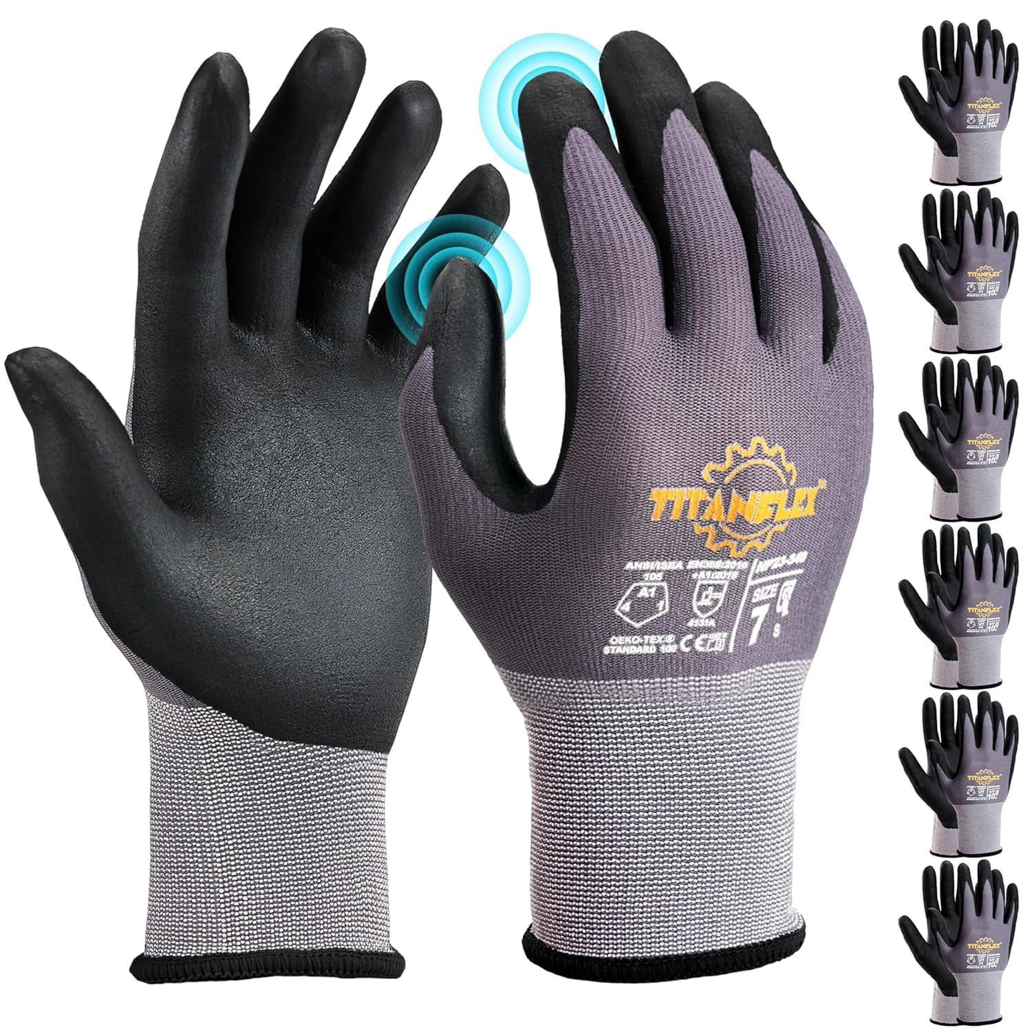 Detalle de TitanFlex Work Gloves, Large