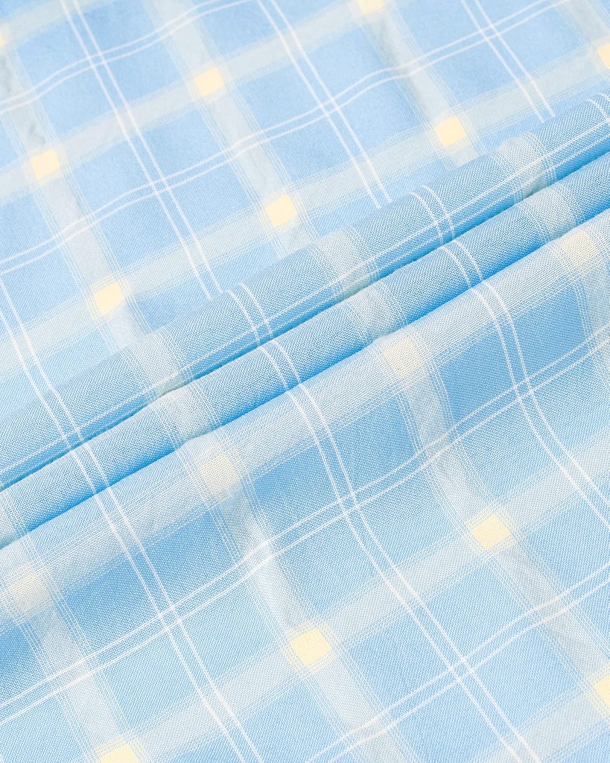 Detalle 2 de Alimens & Gentle Plaid Button Down Shirt Cotton Long Sleeve
