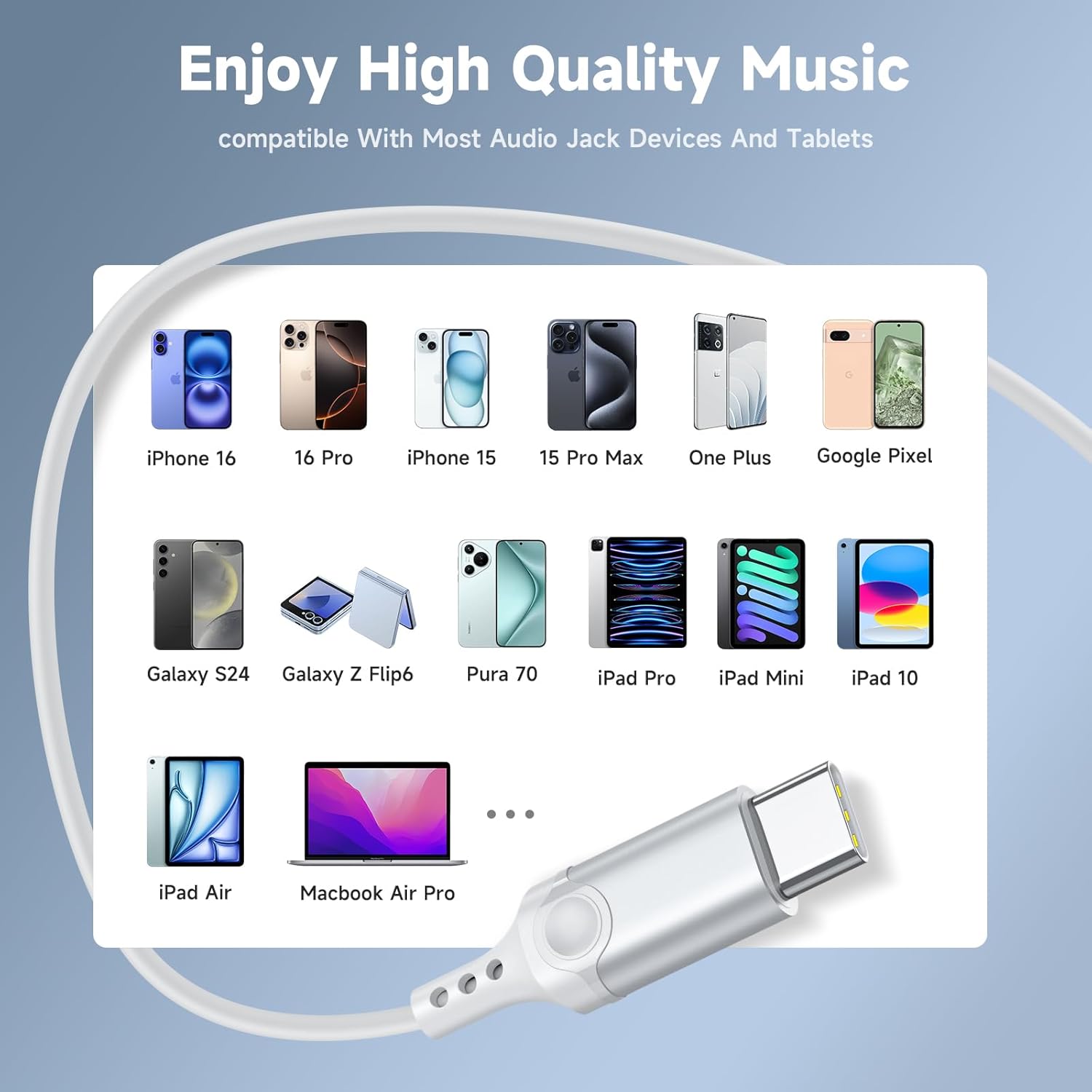 Thumbnail 4 de USB C Headphones Wired Earbuds for iPhone