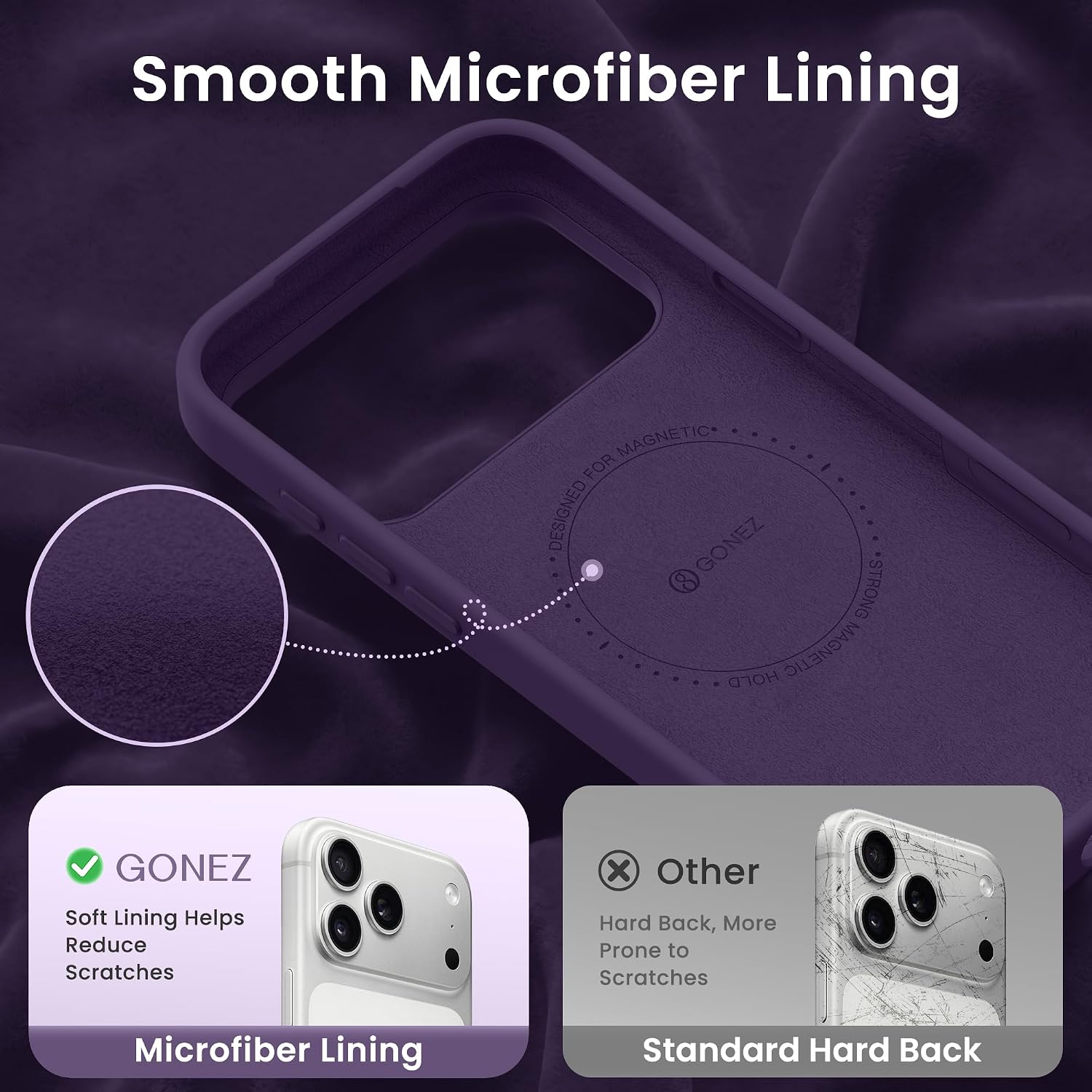 Thumbnail 4 de GONEZ Magnetic iPhone 17 Pro Case 6.3 inch