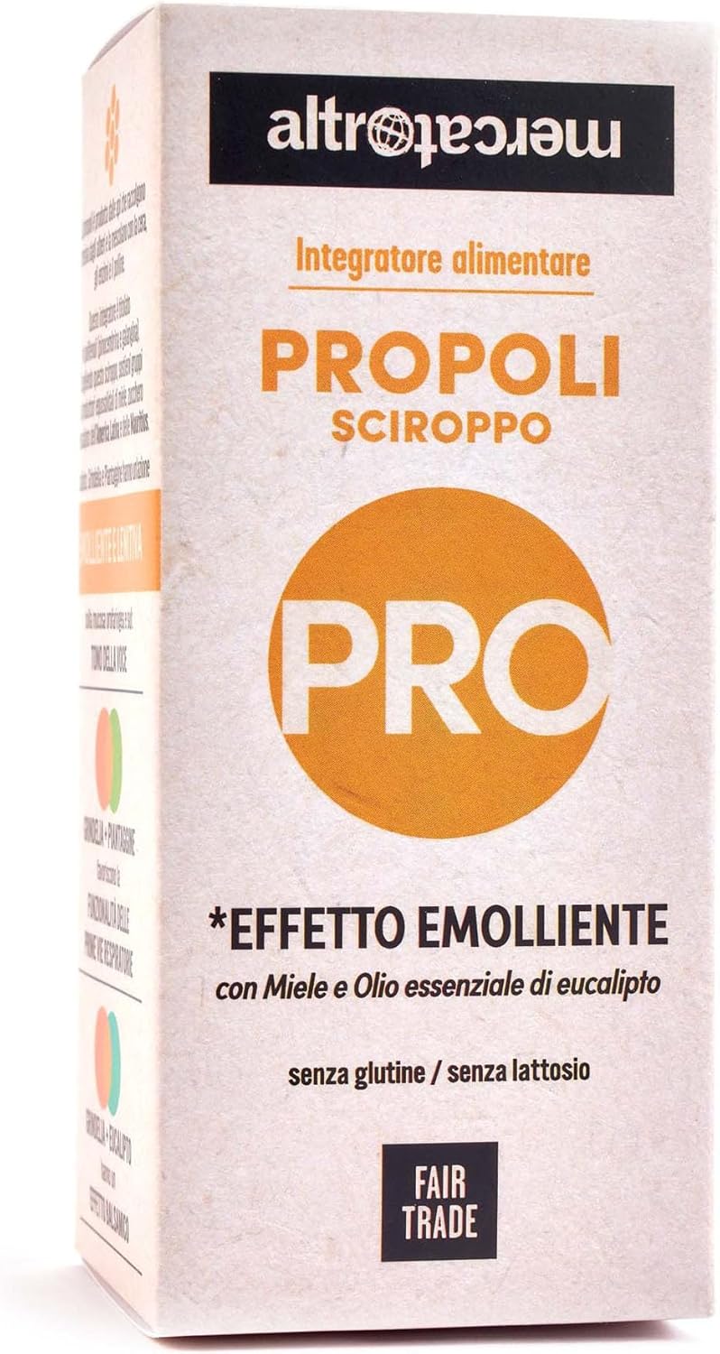Detalle de ALTROMERCATO Propoli in sciroppo 200 ml: emolliente e balsamico con miele e eucalyptus