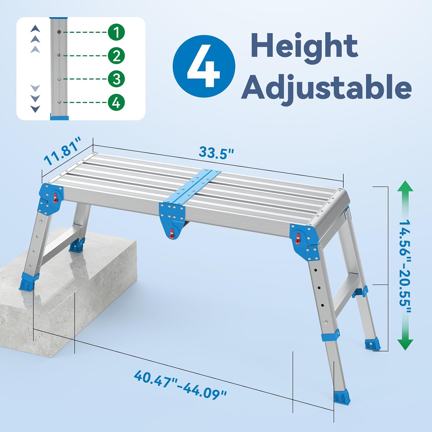 Detalle 2 de Loyoda Folding Work Platform, 500 lbs Capacity