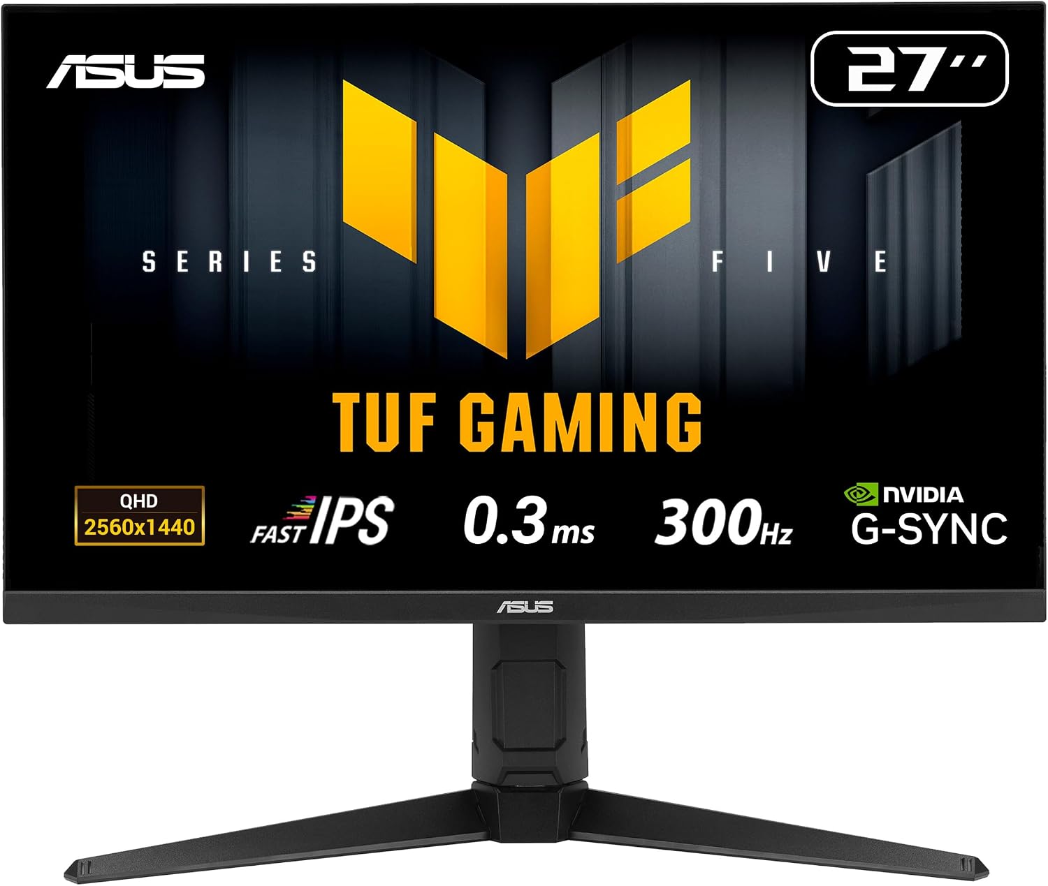 Detalle de ASUS TUF Gaming VG27AQML5A 27-inch QHD Fast-IPS 300Hz G-SYNC & FreeSync Premium gaming monitor