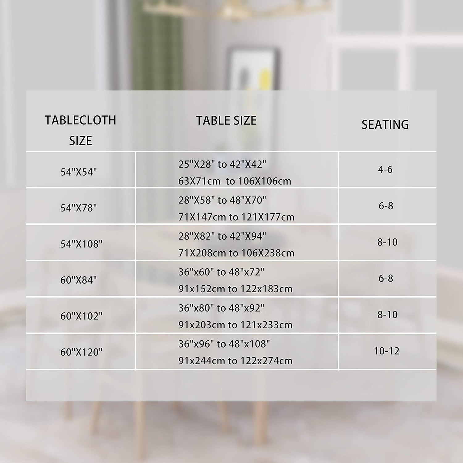 Thumbnail 6 de sancua Square Tablecloth 54 x 54 Inch washable polyester 🧾