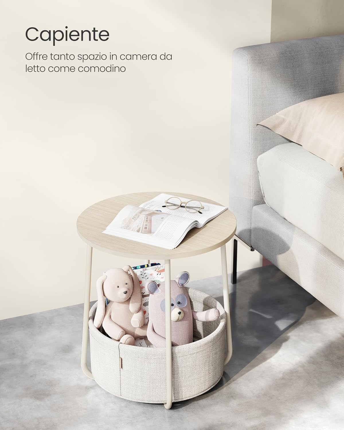 Thumbnail 3 de VASAGLE LET223K67 Tavolino rotondo 45 cm