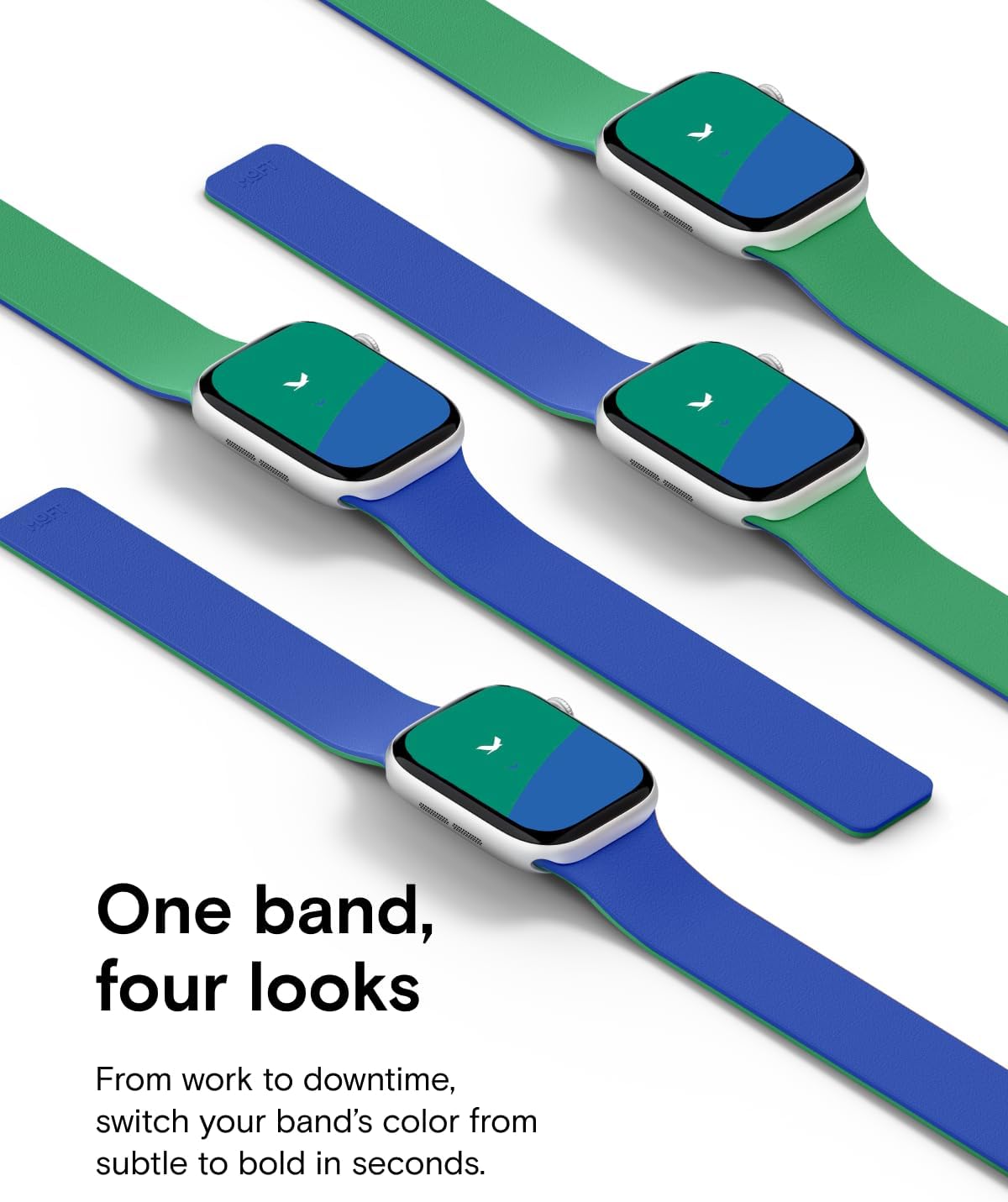 Thumbnail 1 de MOFT Snap Duo Magnetic Watch Bands for Apple Watch (Ultra/Series 11–1, 38–49mm)