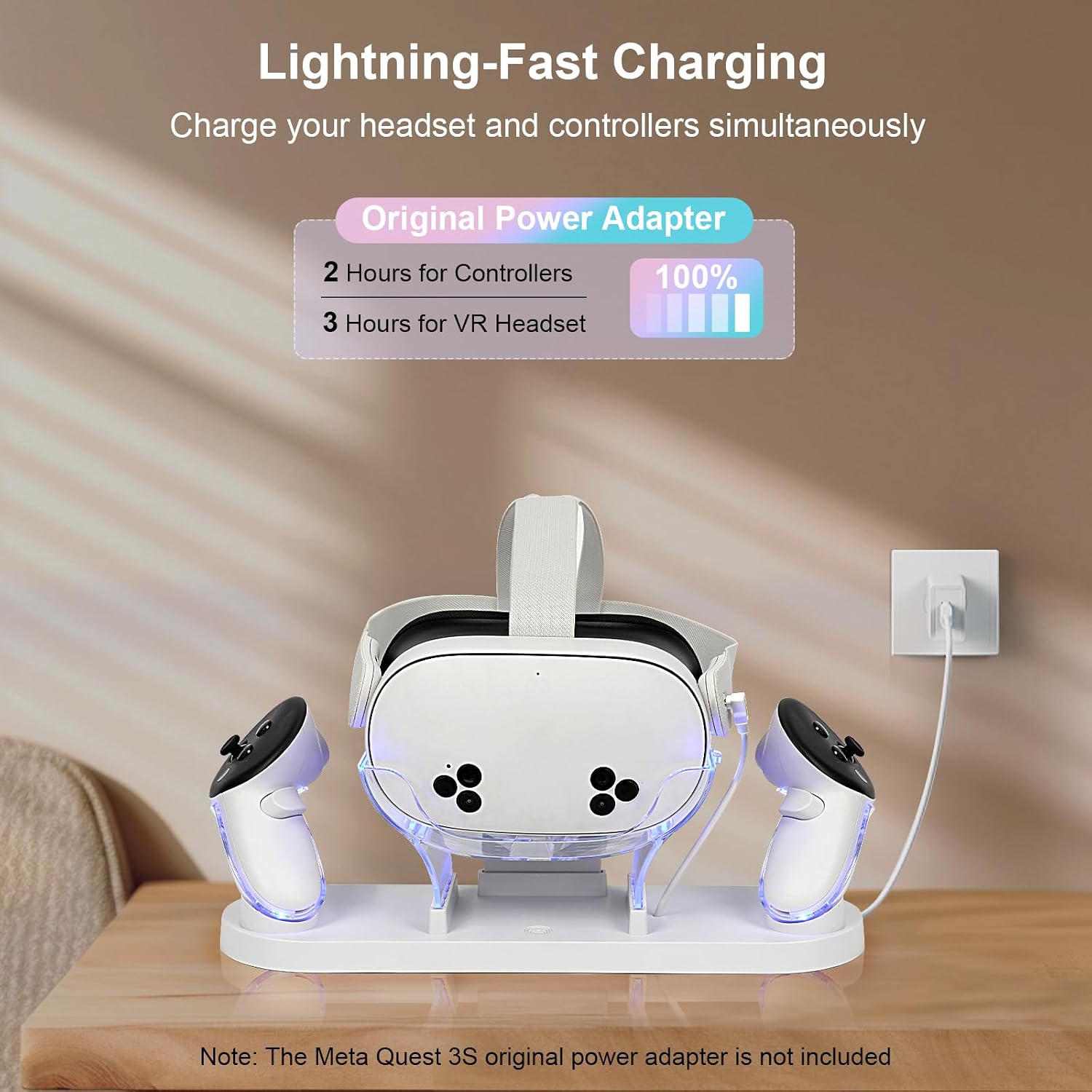 Thumbnail 4 de Charging Dock for Meta Quest 3S USB-C fast charge