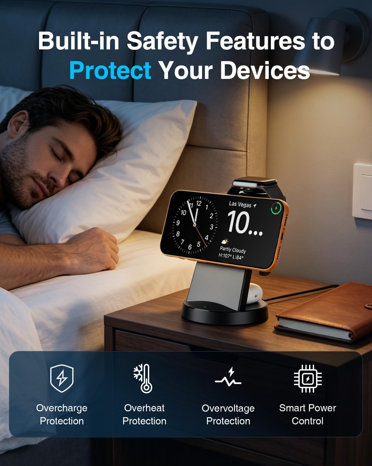 Thumbnail 6 de SMILE STATION 25W 3-in-1 Magnetic Wireless Charging Station for Apple