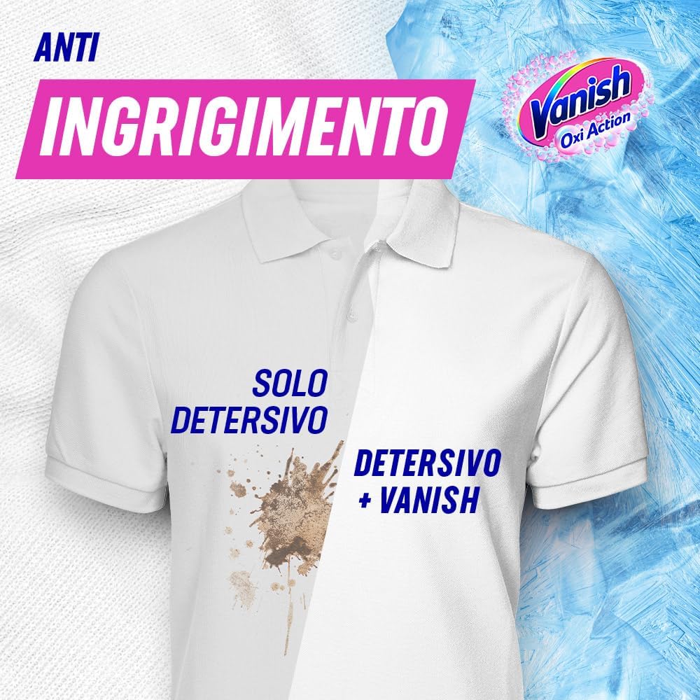 Thumbnail 5 de Vanish Oxi Action Multipower Polvere Bianco Splendente 1 kg – smacchiatore per capi bianchi senza candeggina