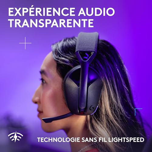Detalle 2 de Logitech G G321 Lightspeed: casque gaming Bluetooth sans fil – confort léger et performance fiable