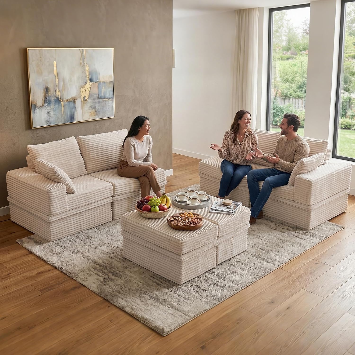 Detalle 2 de NABUMI Modular Sectional Sofa, 142-inch