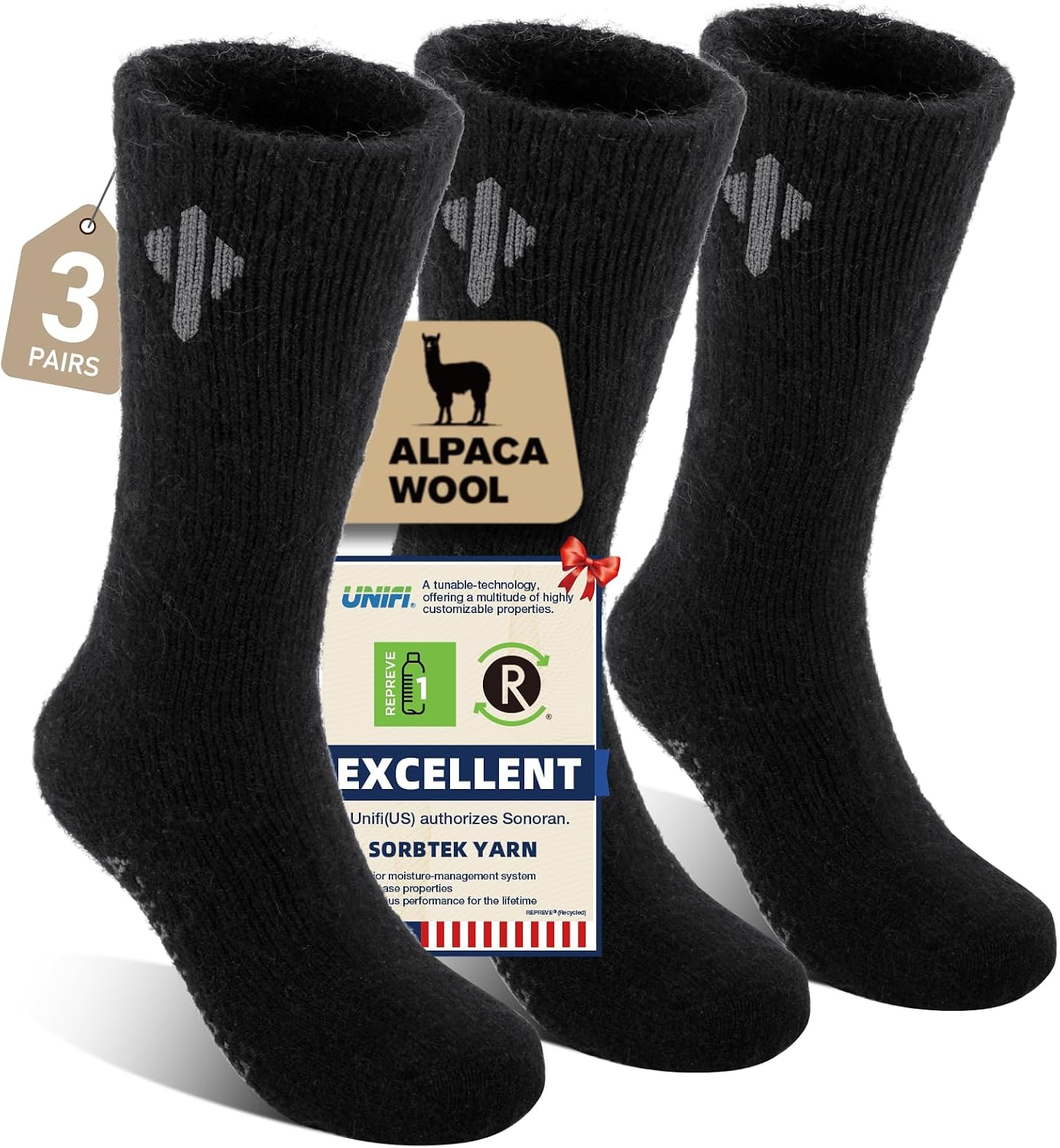 Detalle de Heat Equation Alpaca Socks, 60% Baby Alpaca