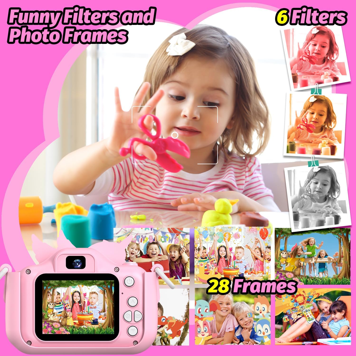 Detalle 2 de Cimizi H33 Kids Camera, Dual Cameras, 12MP Photos and 1080p Video