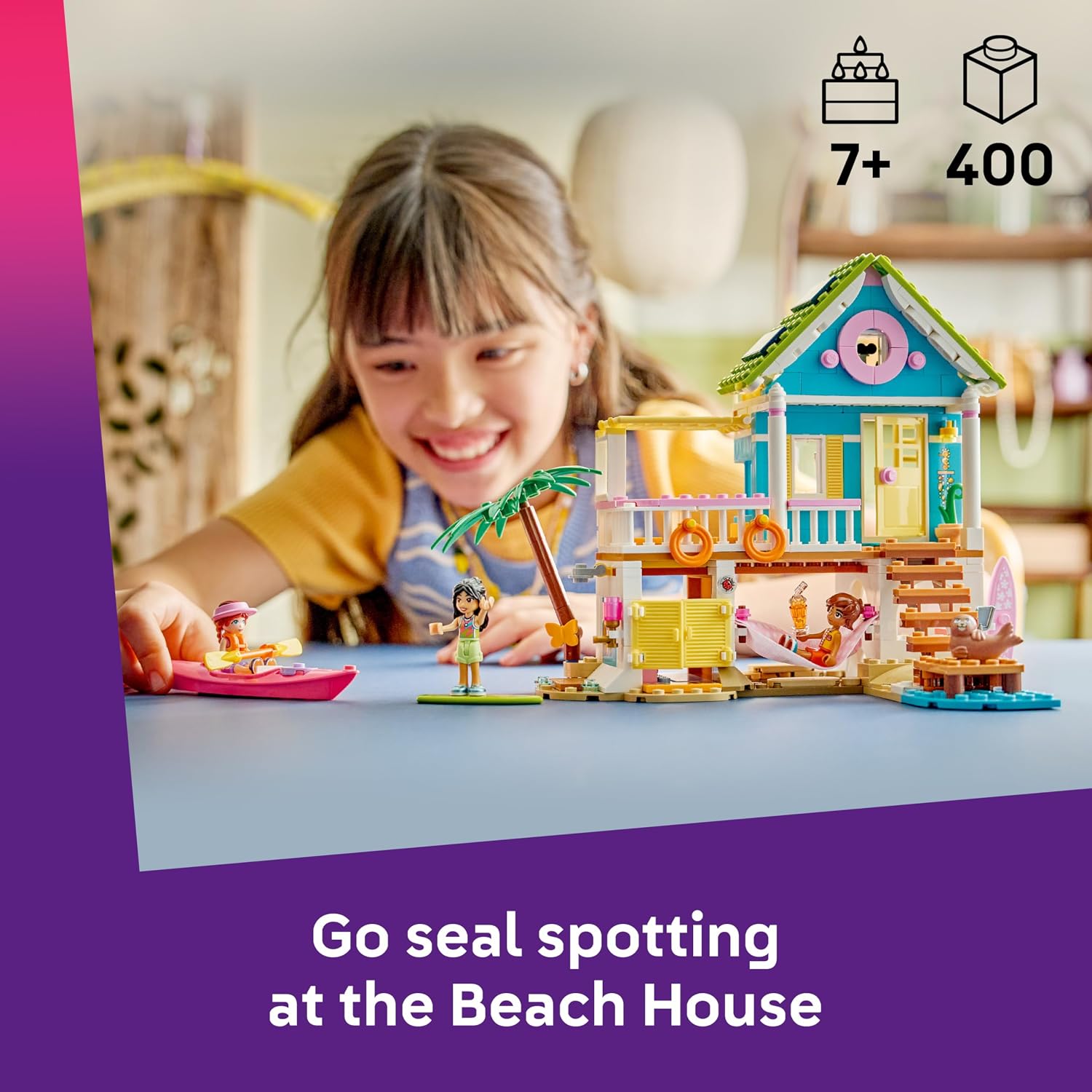 Thumbnail 1 de LEGO Friends 42699 Beach House with Seals Building Set, 400 Pieces
