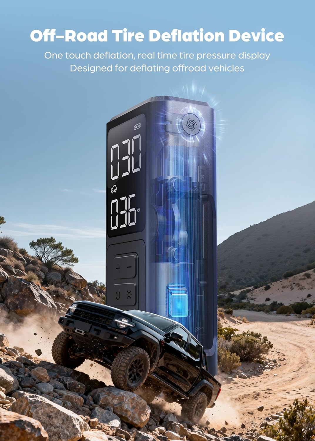 Thumbnail 6 de Portable Tire Inflator 150 PSI with LED