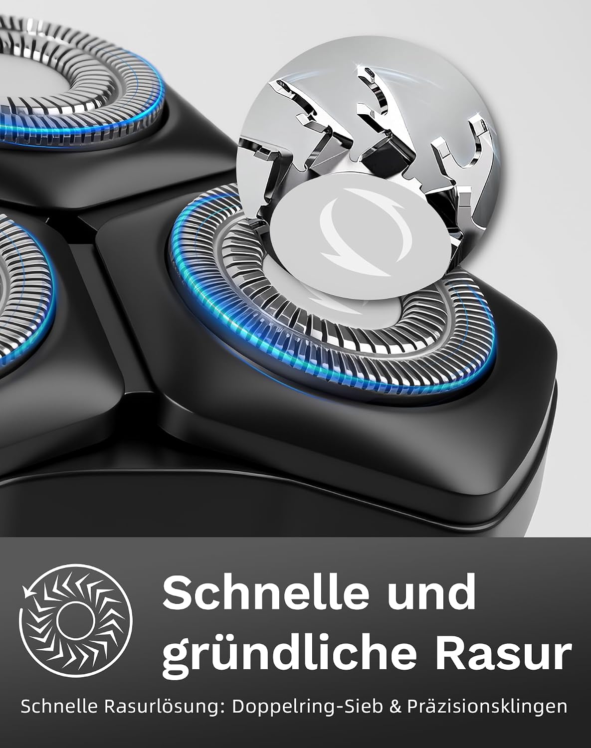 Detalle de UTK 3‑in‑1 Rasierer 85 Minuten Akku