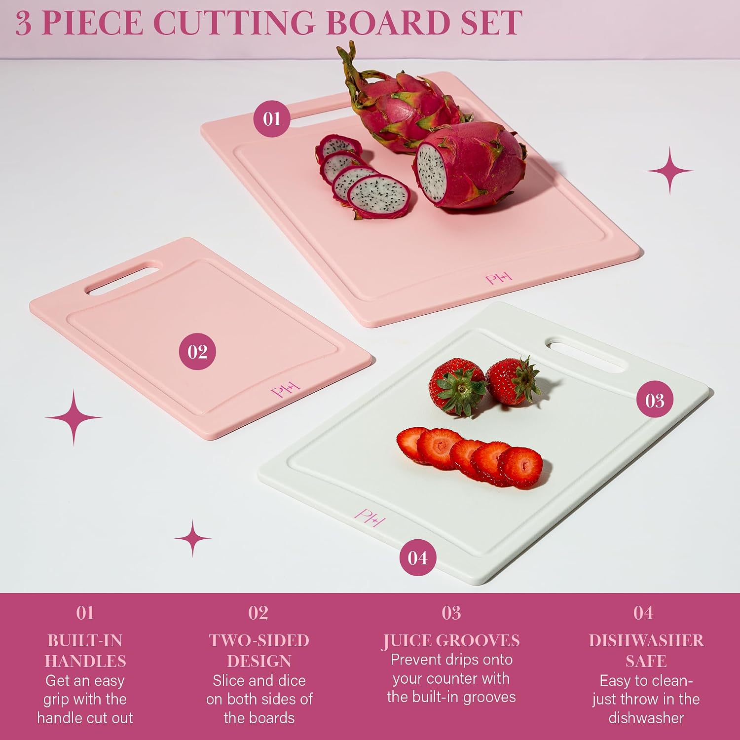 Detalle de Paris Hilton Cutting Boards 3-piece set 🍽