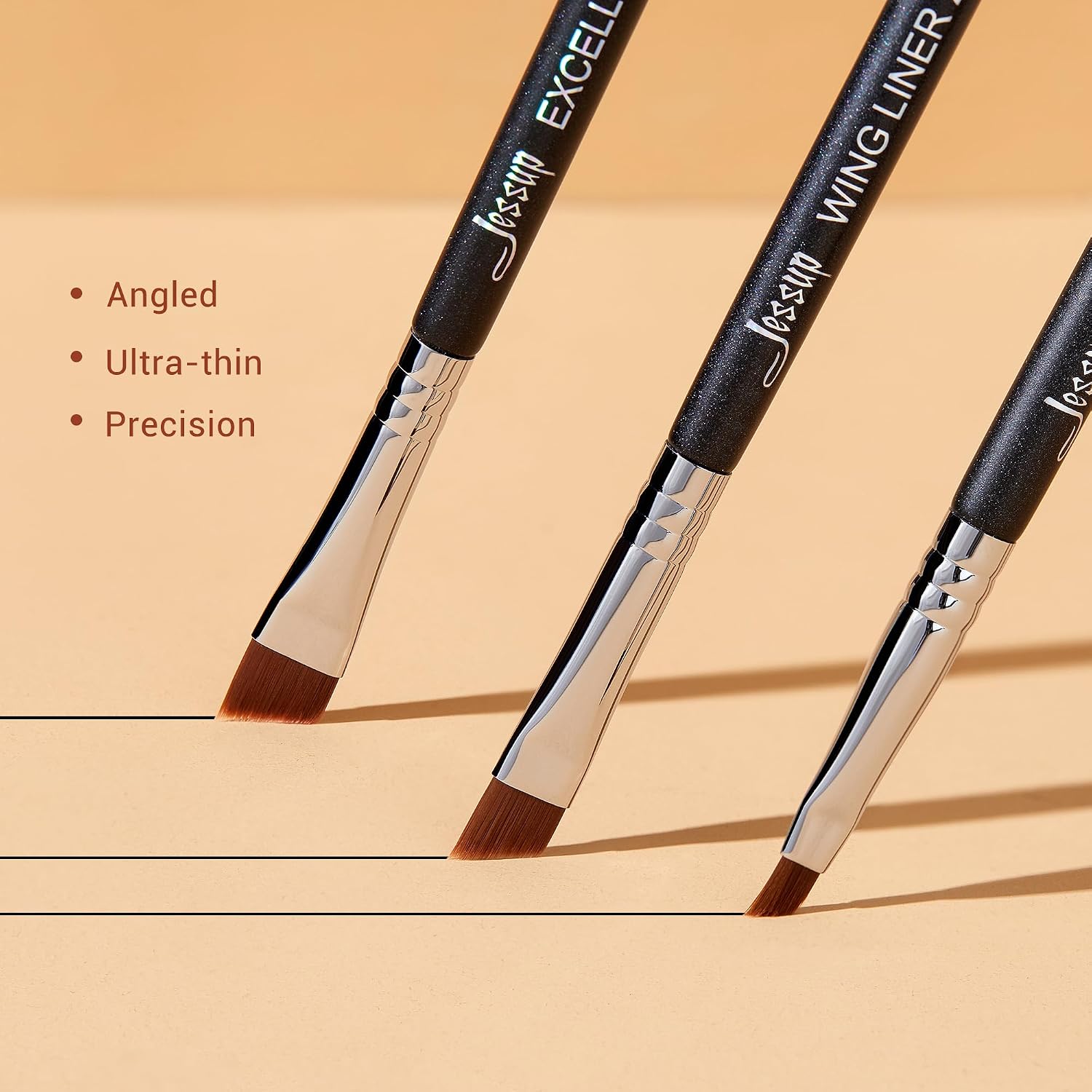 Detalle 2 de Jessup Eyelinerpinsel Set 3-teilig präzise