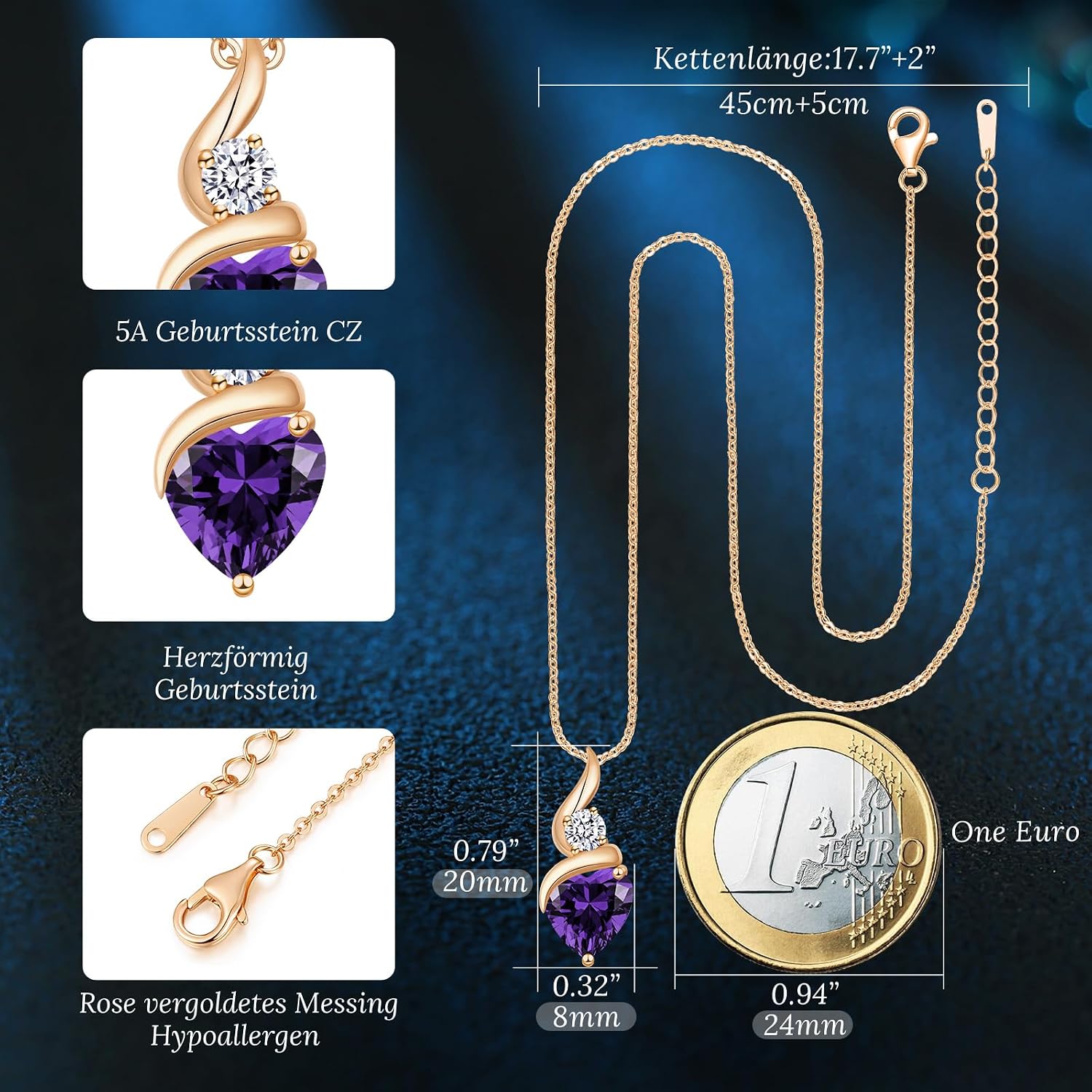 Detalle 2 de Louisa Secret collana cuore infinito 45+5