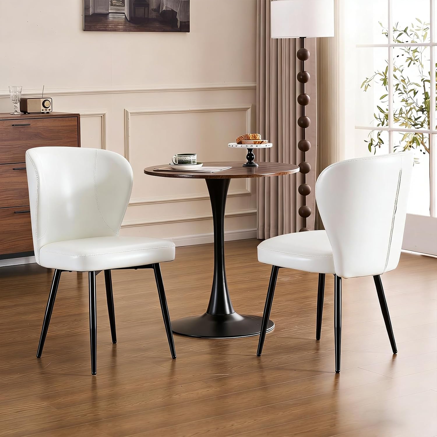 Detalle de Zuacs Dining Chairs in Cream White