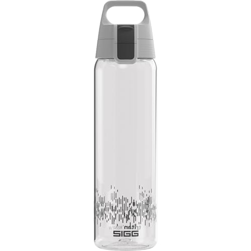Detalle de SIGG Tritan Trinkflasche Total Clear ONE MyPlanet Anthrazit 0,75 L – spülmaschinenfest, auslaufsicher, BPA-frei
