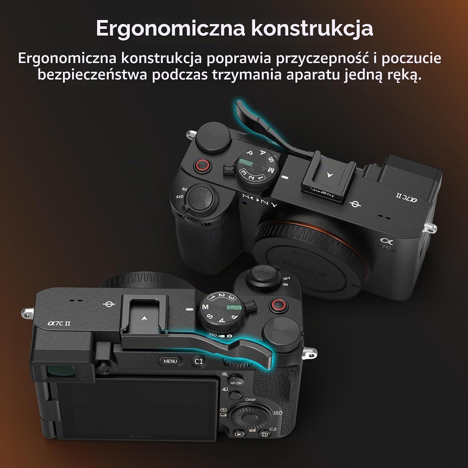 Detalle de SMALLRIG 4820 – uchwyt kciukowy do Sony Alpha 7C, 7C II i 7CR