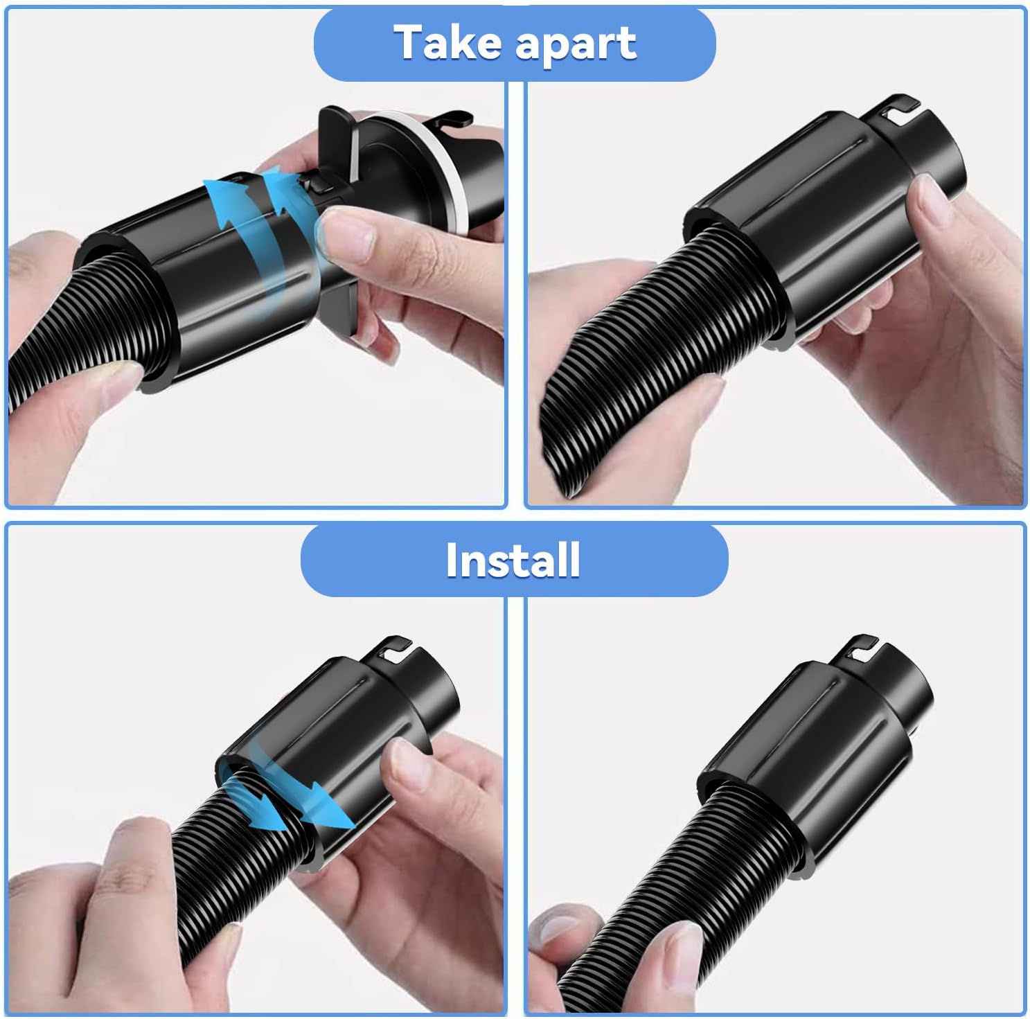 Detalle 2 de RISINGUKST Electric Air Pump 600W for Air Beds 🎈