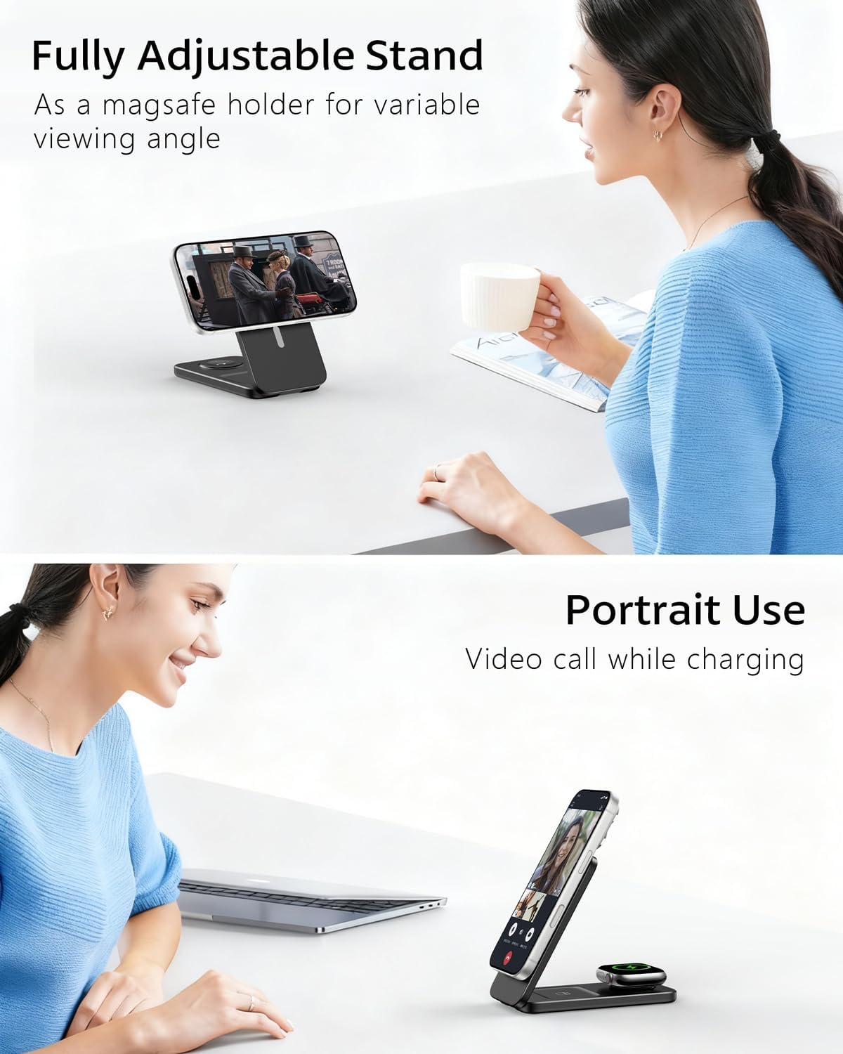 Thumbnail 3 de XNYAND 3-in-1 MagSafe Wireless Charging Station for Apple Devices
